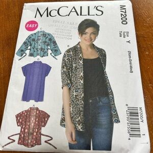 McCall's M7200 Sewing Pattern small - small - medium-